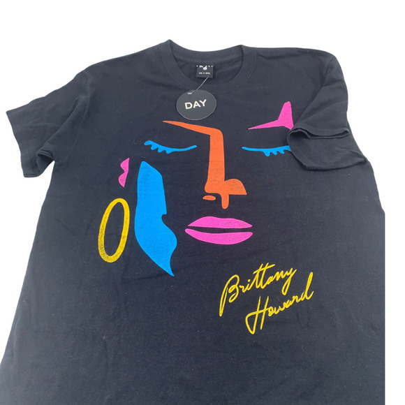 Daydreamer Women's Brittany Howard Abstract Face graphic 90s Tee Size Large - Picture 2 of 6